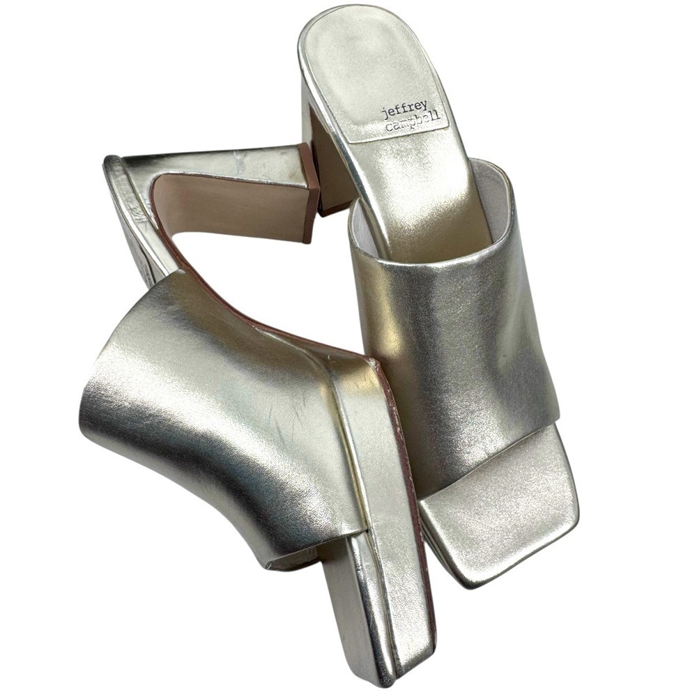Jeffrey Campbell - caviar heel - light gold metallic 9 - Picture 6 of 8